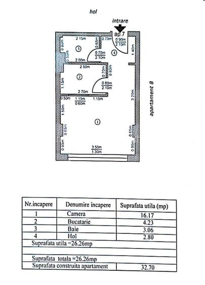 🙋Compozitori 🔸 BN-uri Garsoniera 27m² Bloc de Apartamente Mobilata Utilata - 3