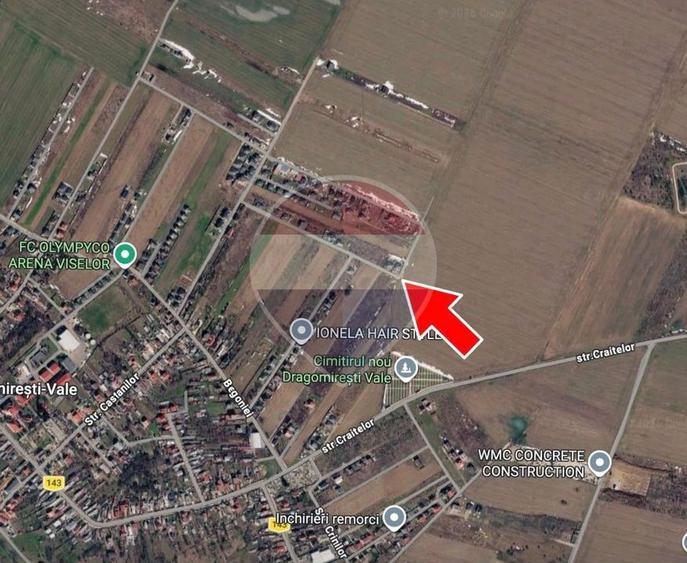 Teren intravilan de vanzare 1455 mp, Dragomiresti-Vale