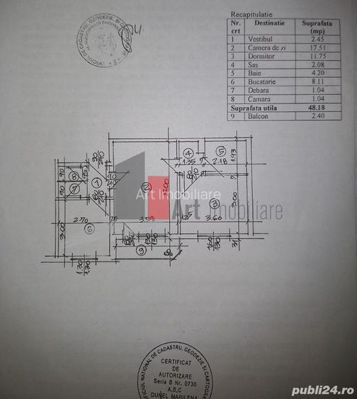 APARTAMENT 2 CAMERE - MOSILOR , ZECE MESE