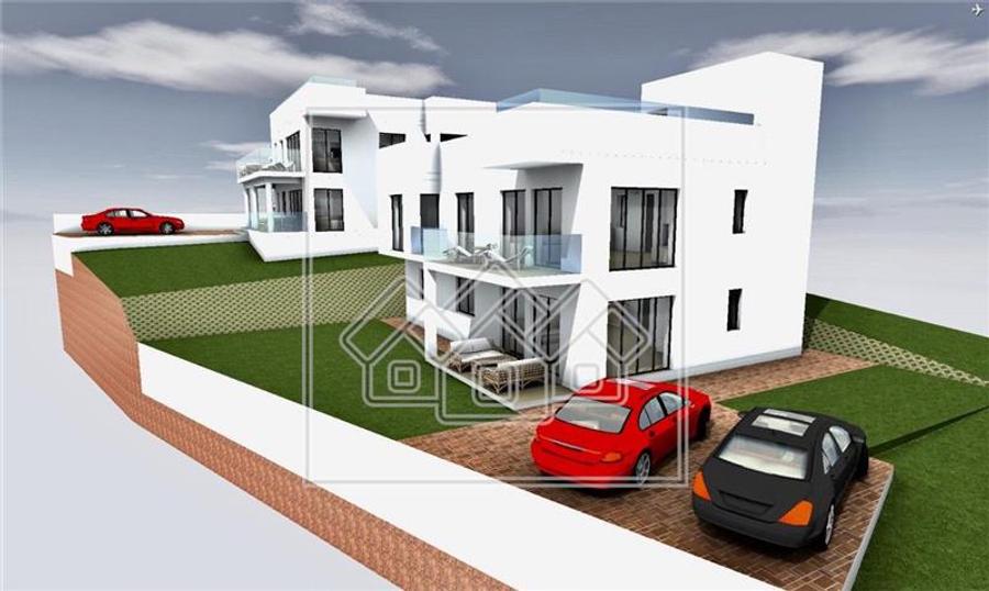 Casa in Cisnadioara - Arhitectura contemporana, rooftop panoramic