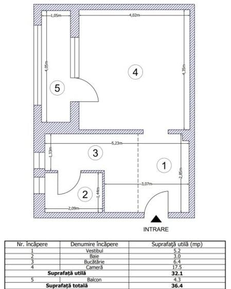 Garsoniera Pacii Renovata la 2 Minute de metrou