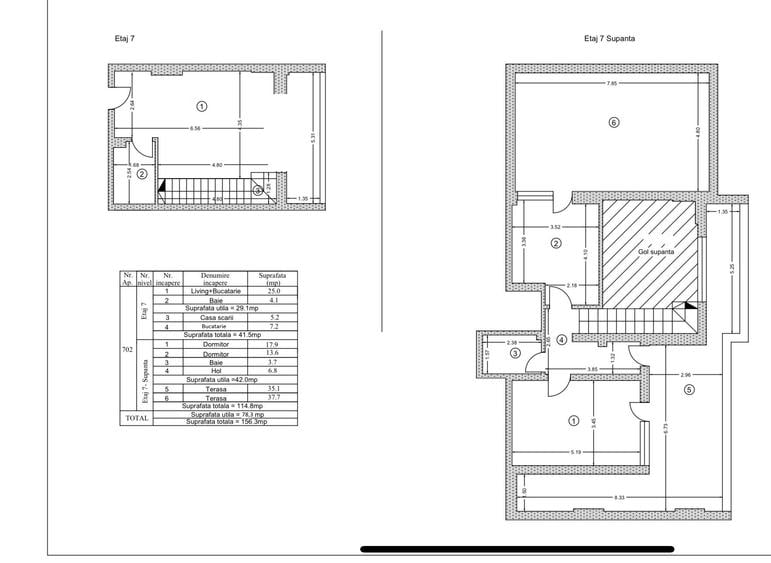 Apartament cu 3 camere / Penthouse- Duplex, Metrou Berceni