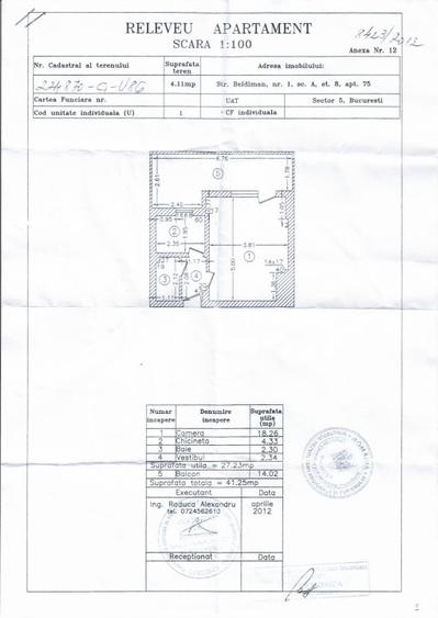 Inchiriere garsoniera Cercul Militar National