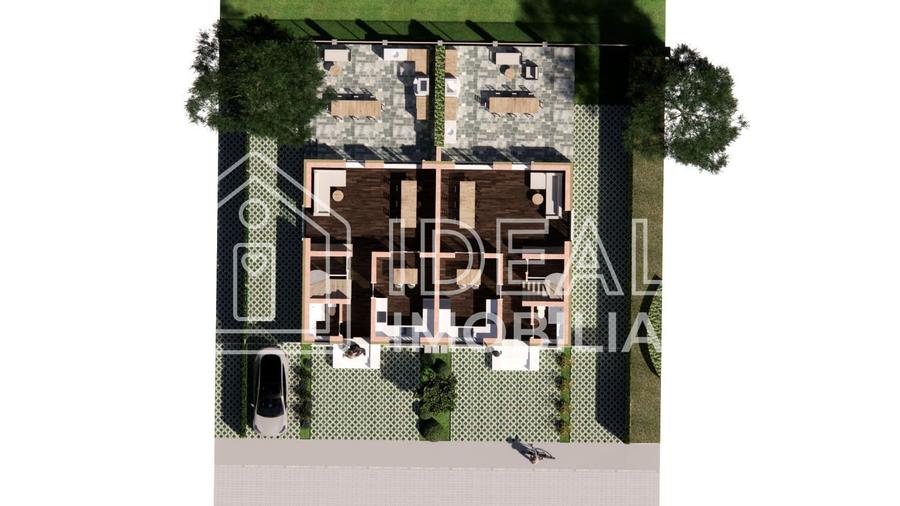 Duplex elegant cu 4 camere, curte și loc de parcare – design modern, Șura Mică