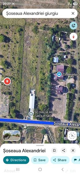 Teren Intravilan 2470 mp - Șoseaua Alexandriei, Giurgiu | Utilități la 2m | Acte