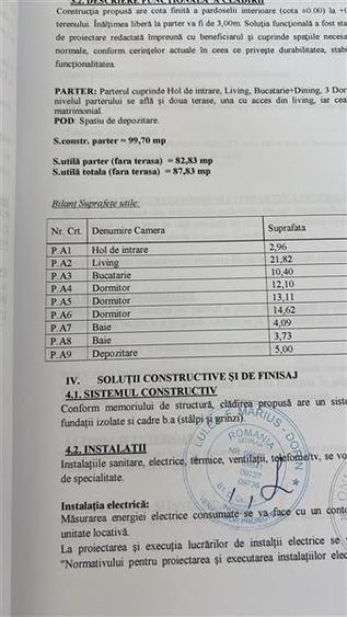 Vla Corbeanca 4 camere T=486mp Tamasi