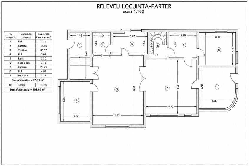 Vilă interbelică S+P+E+M | 8 camere | Zona Aviatorilor – Arcul de Triumf - 2