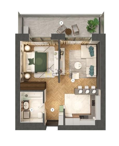 Apartament cu 2 camere, Pipera, acces facil A3 - 3