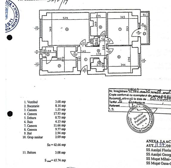 Apartament cu 3 camere decomandat 2 bai mobilat utilat 13 septembrie - 23