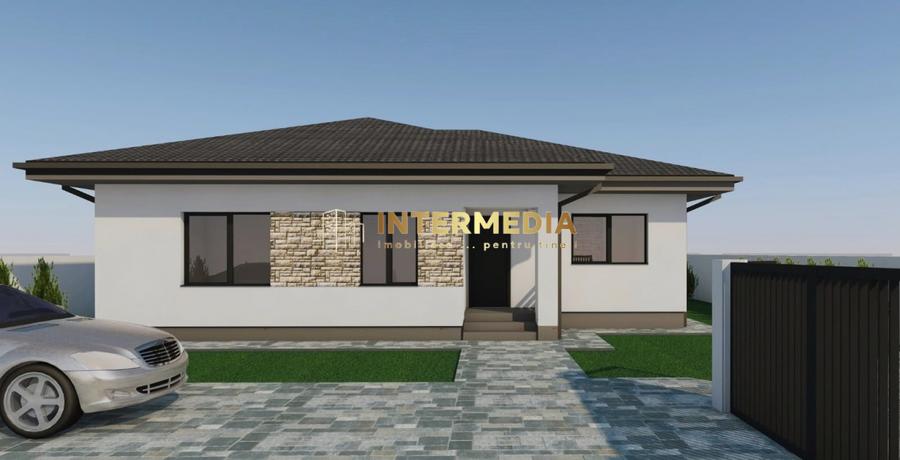 CASA NOUA PE PUN NIVEL I 110 MP I 3 DORMITOARE I LIVING I 2 BAI I TERASA I