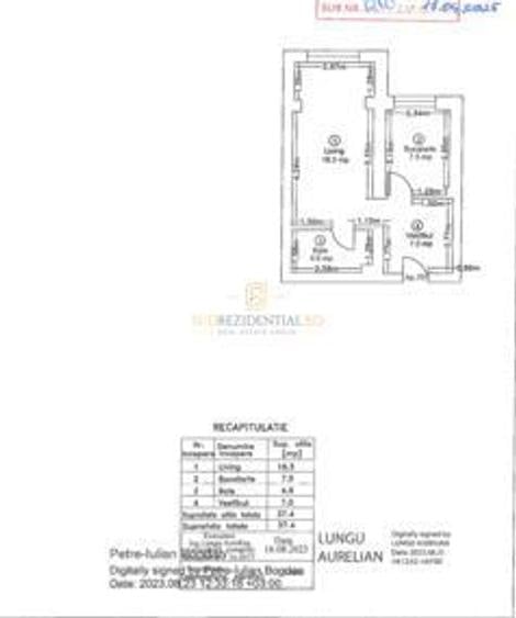 Apartament 1 cameră | Ivory Residence Pipera | 37 mp | Etaj 7 - 1