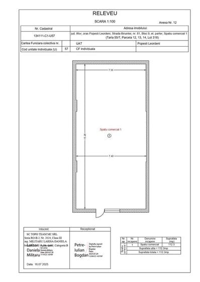 Spațiu comercial 112,3 mp | 81 Residence | Popești-Leordeni