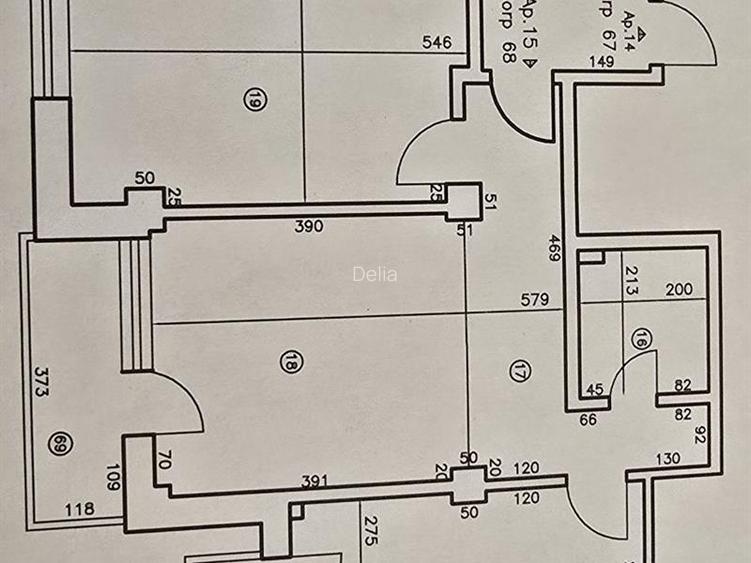 Apartament 2 camere, semidecomandat, Brestei - 15