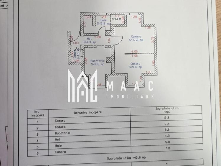 Apartament spatios la cheie 43 mpu Viile Sibiului