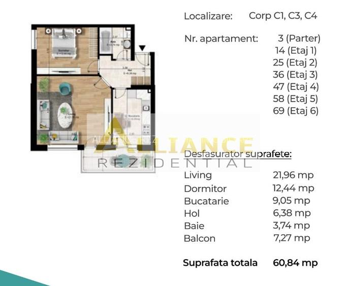 Apartament 2 camere decomandat [ 750m metrou Berceni] - 5