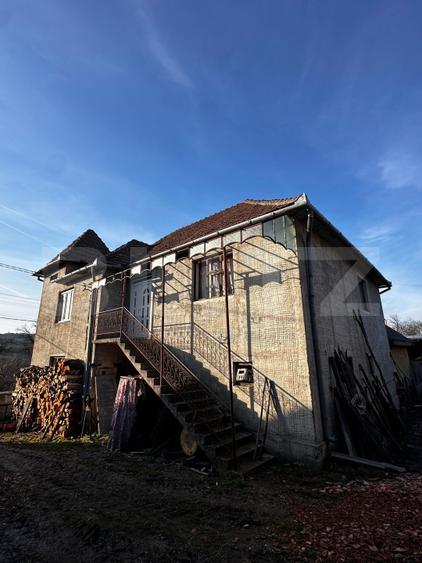 Casa cu 4 camere,baie, bucatarie,anexe.pivniță teren 2500 mp