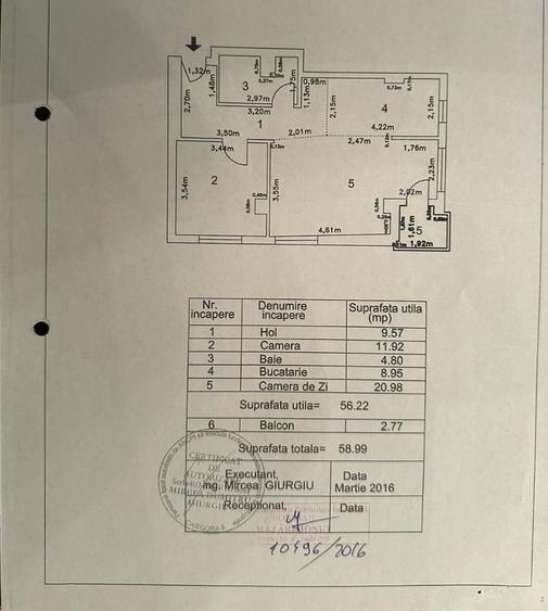 APARTAMENT 2 CAMERE-MODERN-13 SEPTEMBRIE-PROSPER-BLOC 2016-CENTRALA