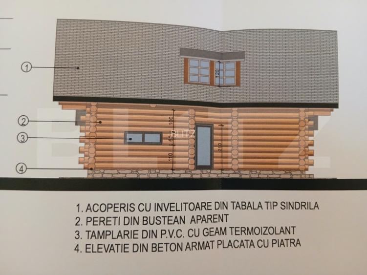 Casă din bușteni, 158.85 mp, zona Stramtura - 2