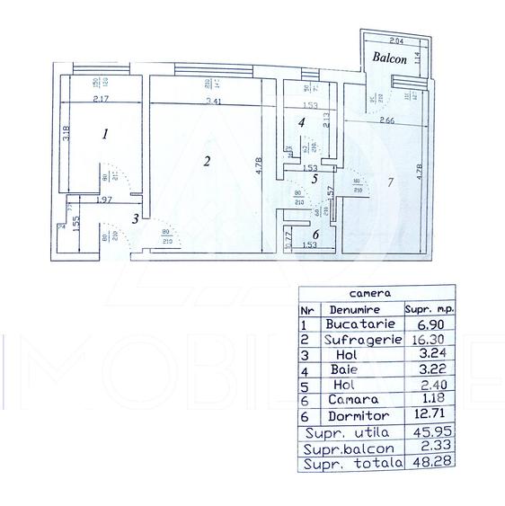 Apartament 2 camere de VANZARE, strada Garofitei