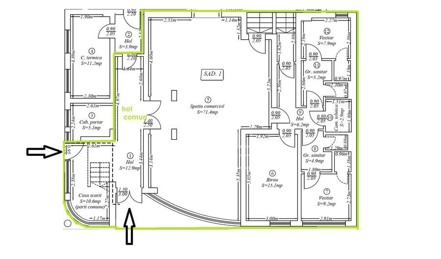 Spatiu comercial, 120mp, zona Lipovei