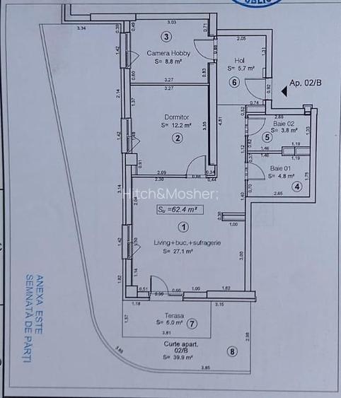 De vânzare apartament 3 camere, central - 19