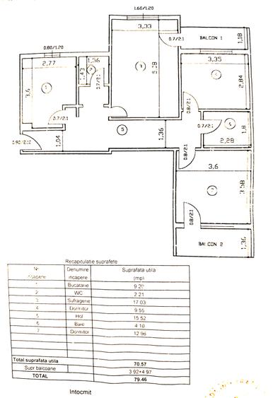 Apartament 80 mp langa Drum european E85