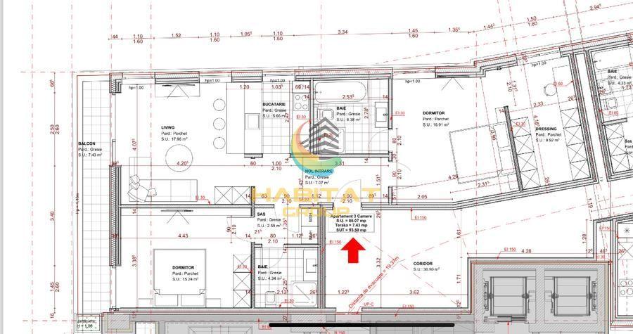 Super Oferta!!!!Apartament 3 Camere, Union Plazza 93,5mp cu parcare subterana