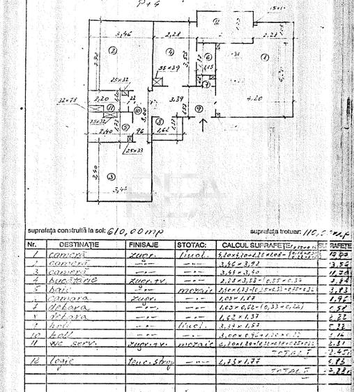 3 camere, 3/4, bloc 1985, 77 mp-Uverturii - 15
