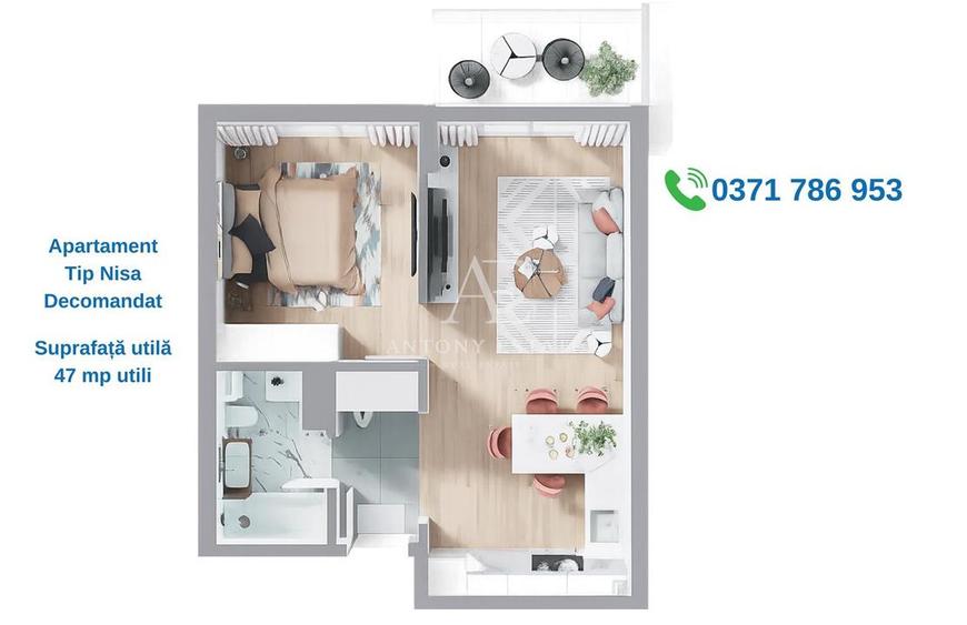 Antony Estate | Apartamente NOI 0% Comision - Nufarul