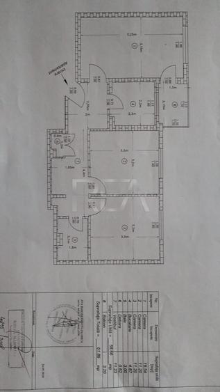 3 Camere Balta Albă | 62 mp | Metrou 1 Decembrie 1918 | Parcare |