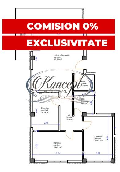 Penthouse pe str. Sub Cetate, TVA si finisaje incluse in pret