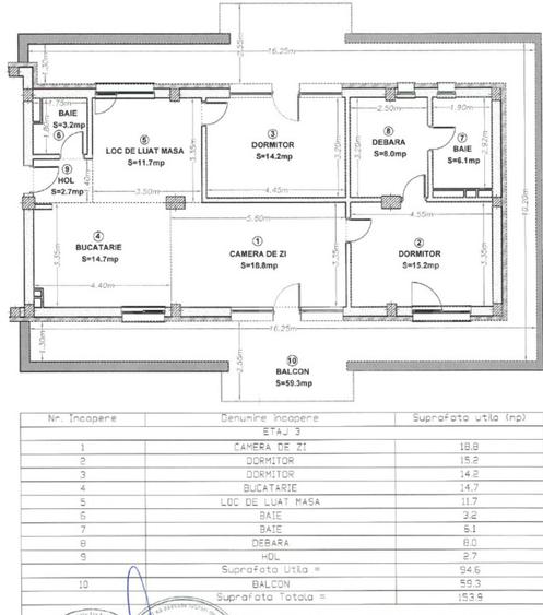 Penthouse 4 camere | 2 bai| 103 mp | terasa 60 mp | Priveliste panoramica