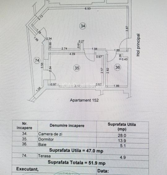 Apartament mobilat cu vedere la mare, piscina, SPA , sala fitness - 15