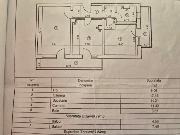 Vand apartament zona centrala