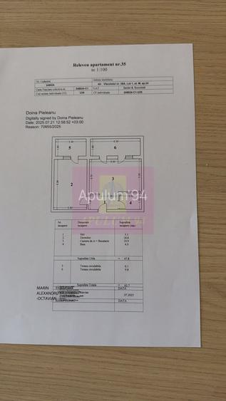 2 cam mobilate, lux, cu terasa și parcare, metrou Pacii