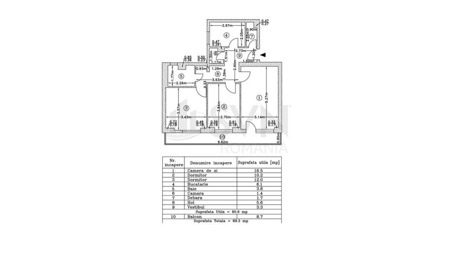 REA1027951 Apartament 3 camere I Lacul Tei I De vanzare