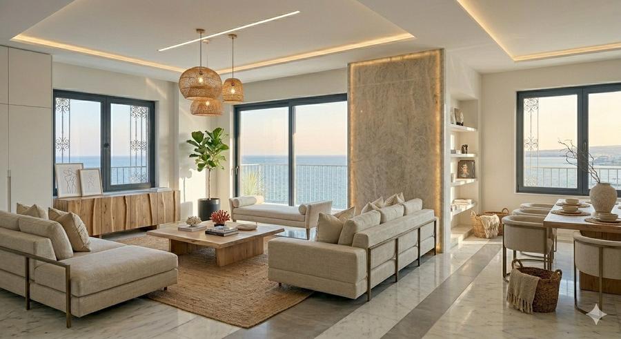 Apartament spectaculos 3 camere zona NIBIRU -COSTINESTI vedere la mare