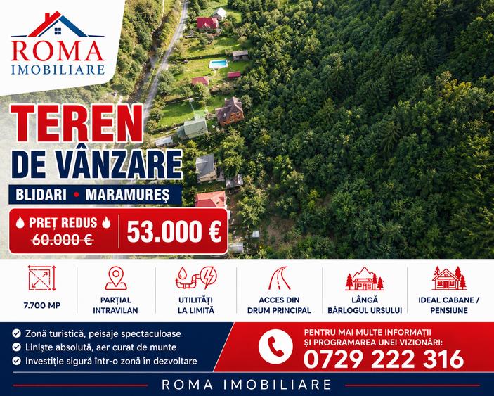 Vânzare teren – Blidari, Maramureș