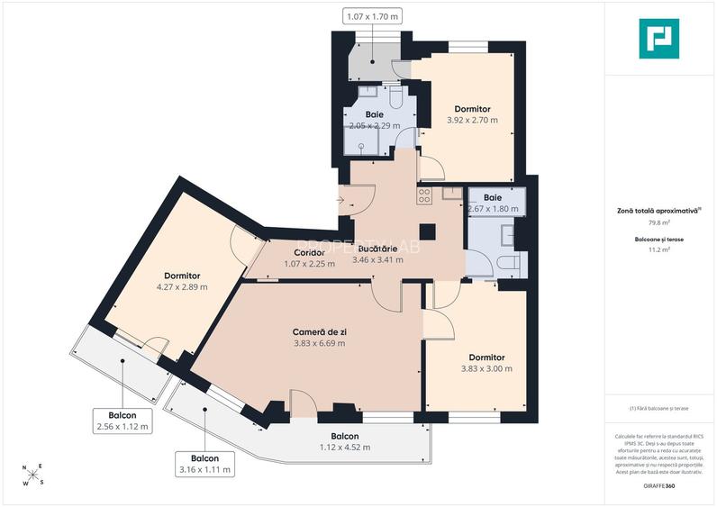 Apartament Premium 4 camere, 89mp, etaj 1, Complex - 6