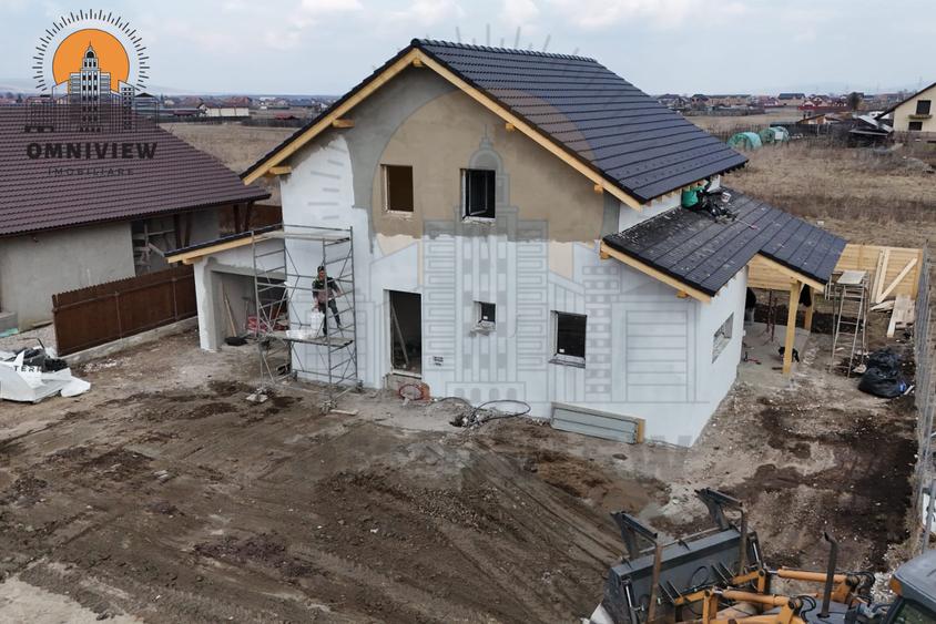Casă nouă cu garaj, 145 mp utili, teren 500 mp –TVA inclus – Izvor
