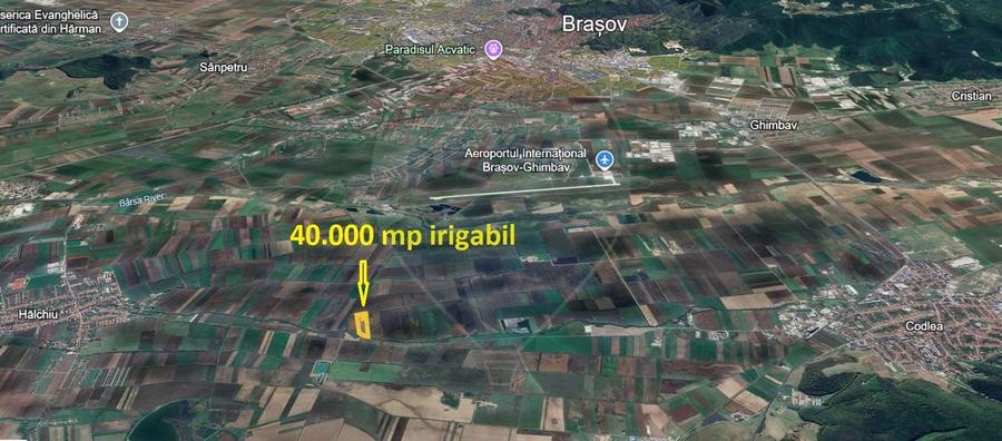Teren 4 ha pretabil pentru irigații Codlea / DJ 112A