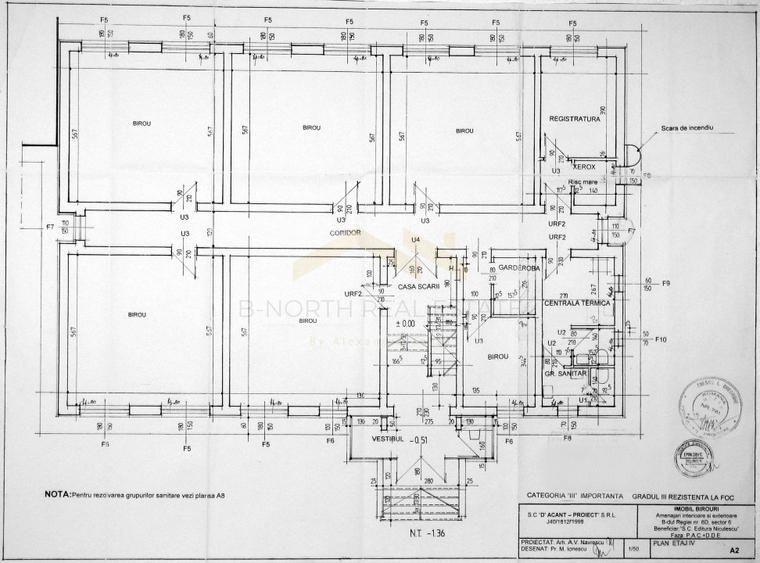 Spații birouri Grozăvești – Regie | 25–350 mp | De la 5,5 €/mp + mentenanță