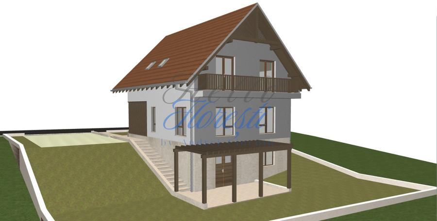 Teren cu autorizatie casa individuala, 450mp, Chinteni