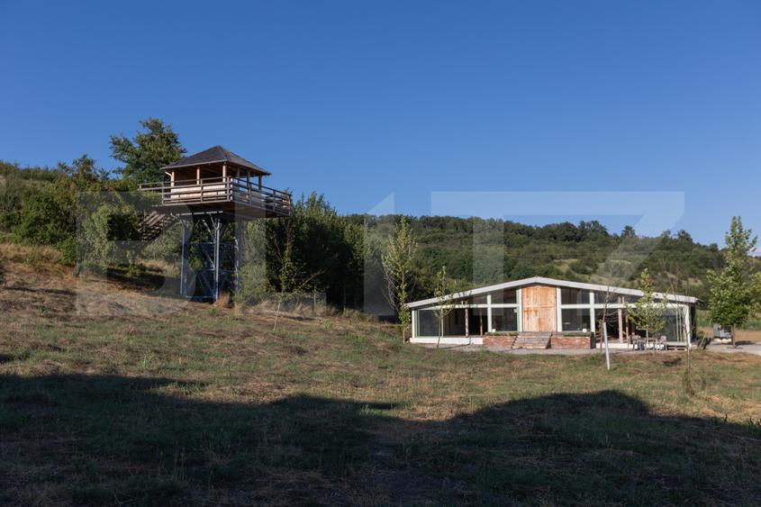 Pensiune 11 camere, cramă, terasă închisă, teren 15.073mp, zona Leamna