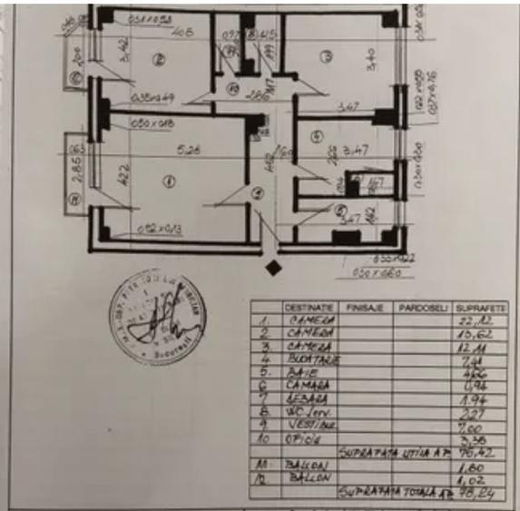Comision 0% 3 camere Decebal-Piata Alba Iulia |78 mp|2 bai|2 balcoane