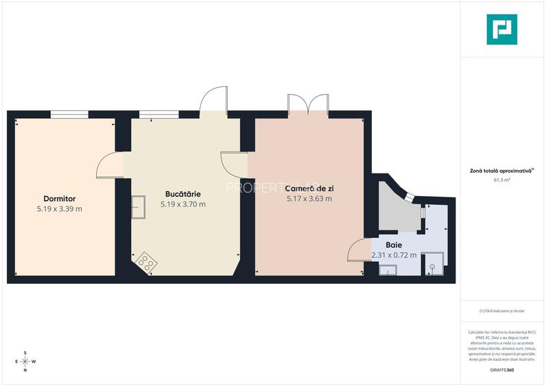 Apartament ultracentral,2 camere-Piata Avram Iancu - 13