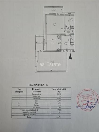 Apartament 2 camere decomandat, mobilat si utilat - CUG - 6