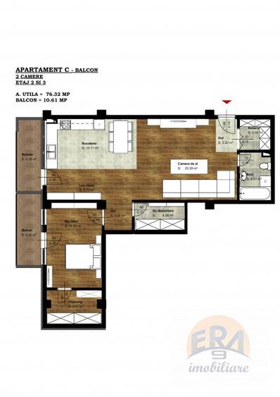 Apartament 2 Camere C(15-25) | Bloc Nou | Salca – Universitatii
