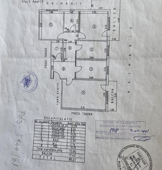 4 camere, direct proprietar, zona Obor, 85m2, 1984, centrala gaz, izolat termic