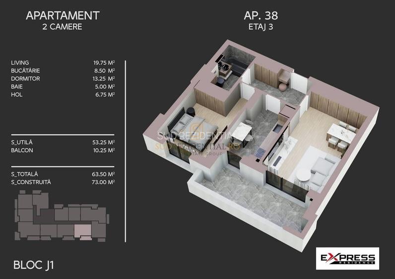 Apartament 2 camere, decomandat, metrou Aparatorii Patriei,Metalurgiei - 8